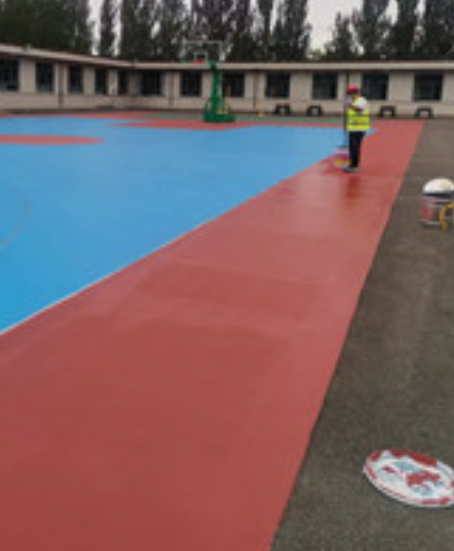 东台旧篮球场地面改造翻新整改   